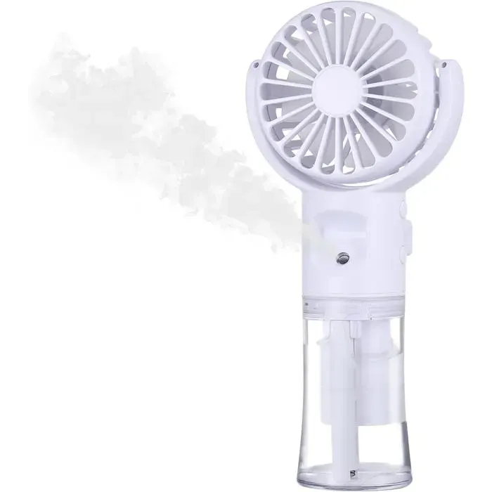 Ventilateur brumisateur portable - TECHTA - Mini - Brumisateur 30 min (arrêt auto) - 3 vitesses - USB rechargeable