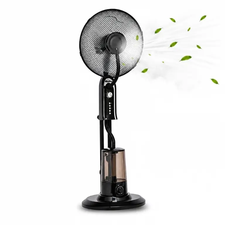 Ventilateur Brumisateur Sur Pied 40 Cm – Noir - Neuf