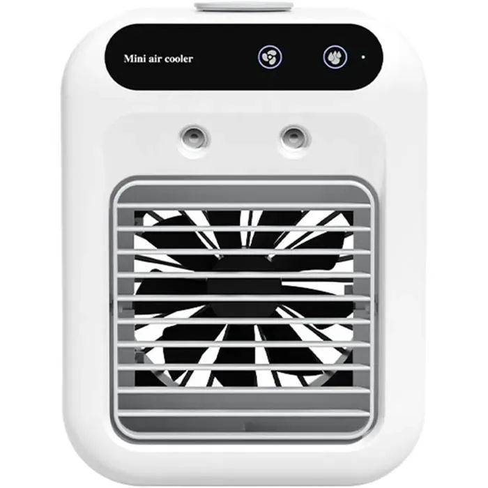 Ventilateur brumisateur USB portable - UNION REISEN - Modèle USB - 500 ml - 2 vitesses - Silencieux 20 dB — coloris Blanche