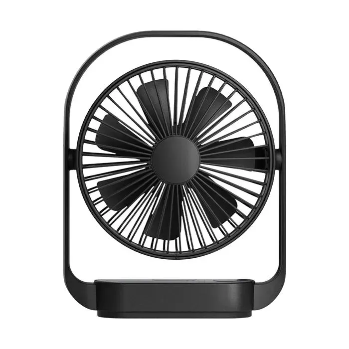 Ventilateur bureau noir - Lot 1 Noir Compact silencieux puissant maison bureau - Ventilateur table Aucunely