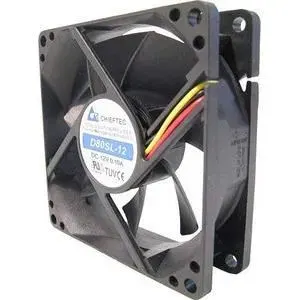 Ventilateur - Chieftec - AF-0825PWM - 80 x 80 x 25 mm - 35 dB - 3000 tr/min — coloris Noire