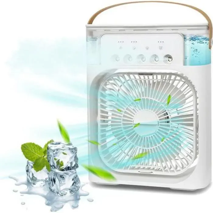 Ventilateur climatiseur portable mini ventilateur de refroidissement personnel 4 en 1 avec brumisateur deau refroidisseu