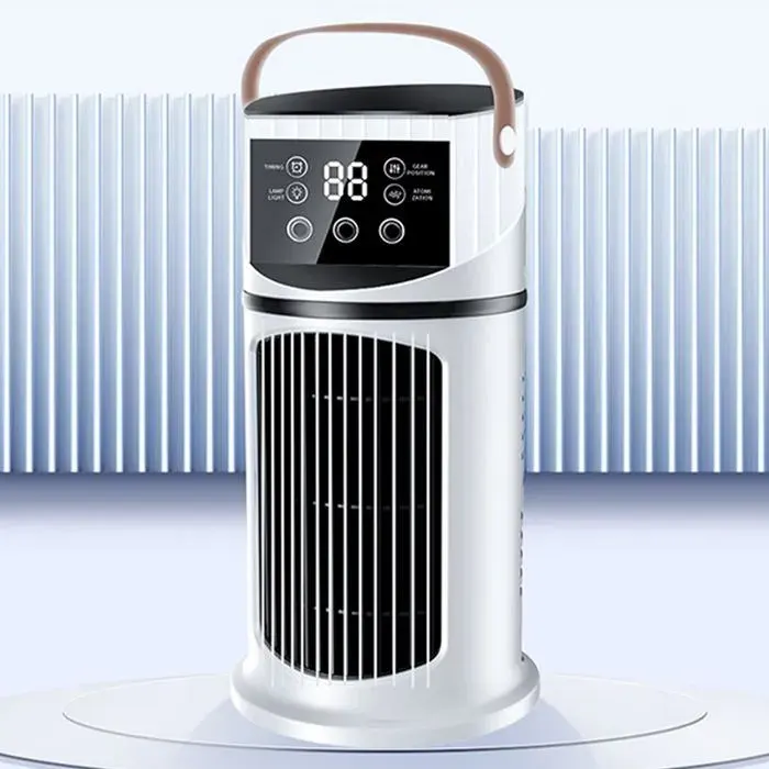 Ventilateur Climatiseur Portable - Silencieux Puissant 9 vitesses - Tour sans pales USB - Bureau chambre voiture camping