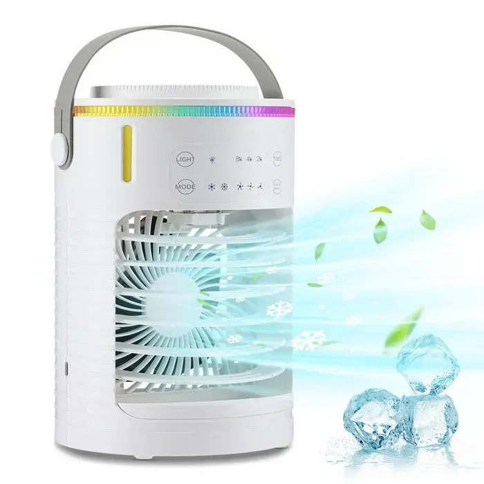 Ventilateur climatiseur portablerafraîchisseur portablemini rafraîchisseur dair silencieuxpour chambresbureaux et bureaux.