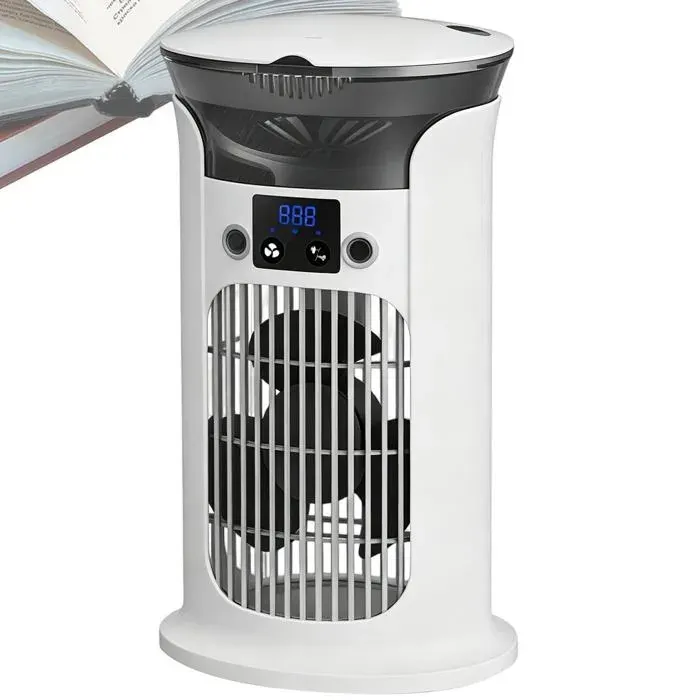 Ventilateur colonne multifonction soufflant puissant 3 vitesses pour bureau/maison/cuisine/dortoir. Meoiruery