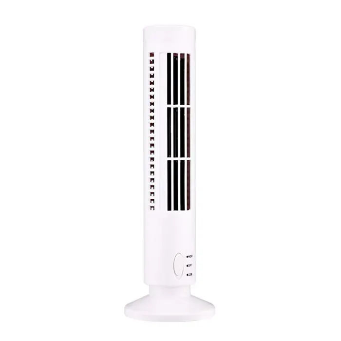 Ventilateur colonne sans pales – XVX – USB 2 vitesses sûr pour enfants – pour chambre bureau – Blanc