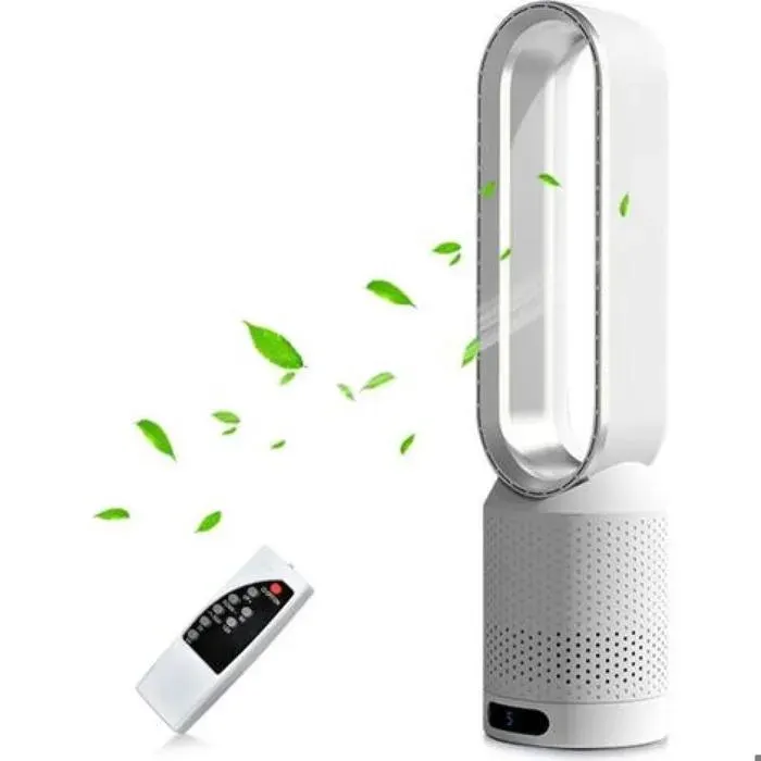 Ventilateur colonne silencieux de 58 cm de haut 10 vitesses oscillation à 90° avec télécommande minuterie 2 heures idé