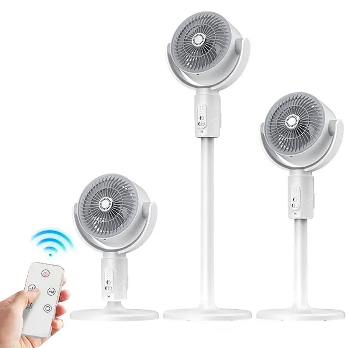 Ventilateur Colonne USB Rechargeable 4000mAh 5 Vitesses 27dB 90° Oscillation 3 Hauteurs 8h Minuterie Pour Maison Bureau