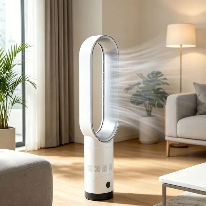 Ventilateur Colonne Ventilateur sans pales silencieux oscillant 90° 8 vitesses minuterie 9h ventilateur pour salon chambre
