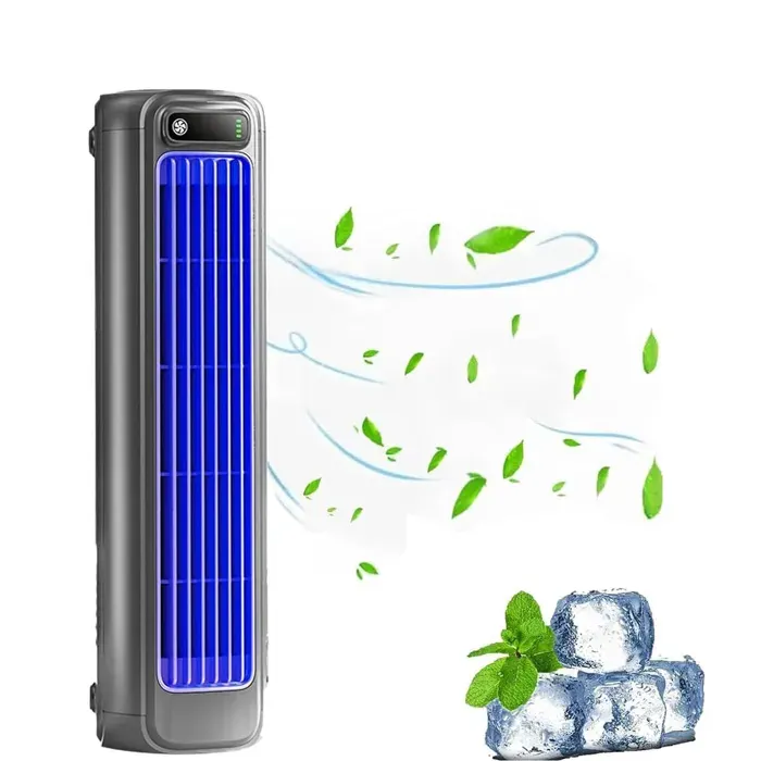 Ventilateur Colonne - Ventilateur Tour Silencieux - 3 vitesses - Ventilateur de tour de bureau - rechargeable par USB - Mural
