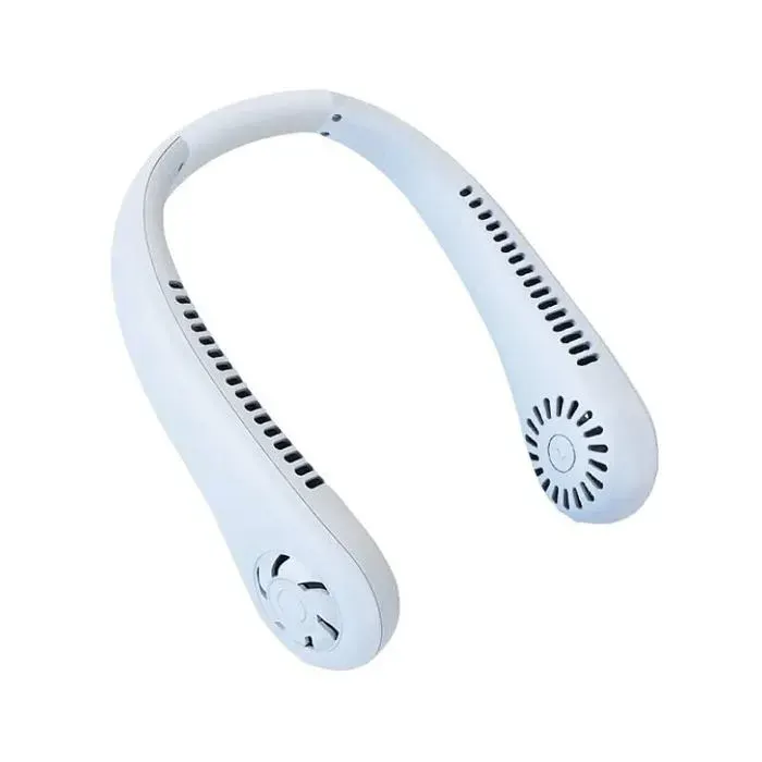 Ventilateur Cou PortableVentilateur sans Feuilles Réglable à 360 avec Batterie 4000mAh Ventilateur portable pour Bureau Domicil