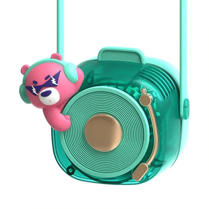 Ventilateur cou sans pales – MLBQ – USB-C 3 vitesses – Bleu – pour l’école le sport et les loisirs en été — coloris Bleue