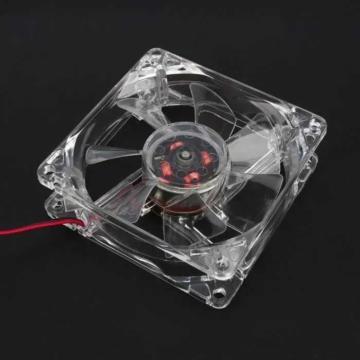 Ventilateur de Boîtier Dordinateur 4 Broches DC 12 V 80 Mm Bleu LED CPU PC Ventilateur de Boîtier de Refroidissement