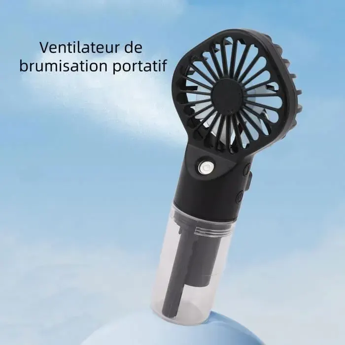Ventilateur de brumisation de poche - Vvikizy - Noir - 132g - Batterie rechargeable