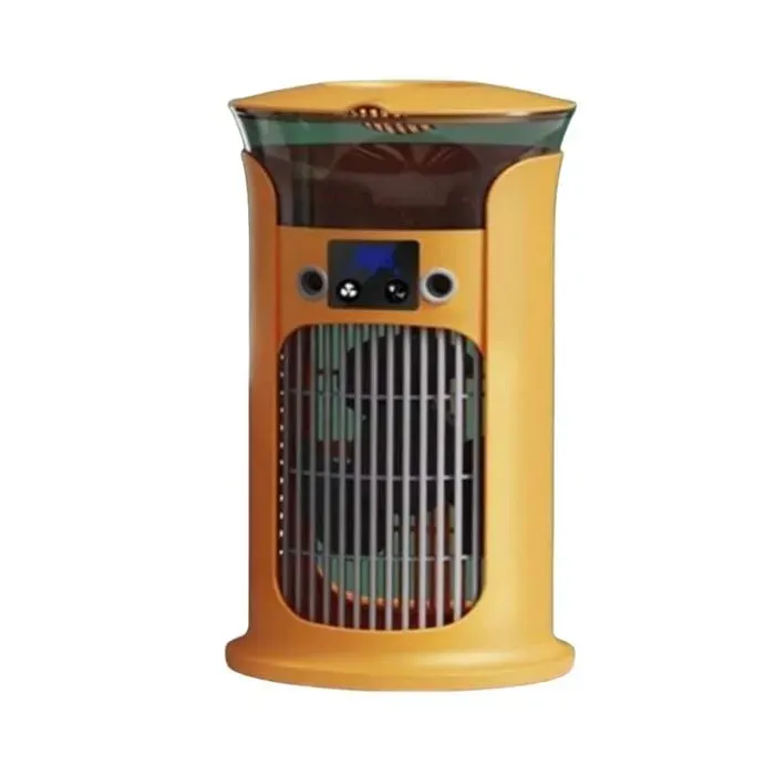 Ventilateur de Bureau 180 ° Oscillant 3 Niveau Fine Mist Tower Fan avec 880 ML Réservoir deau USB ChargeOrange