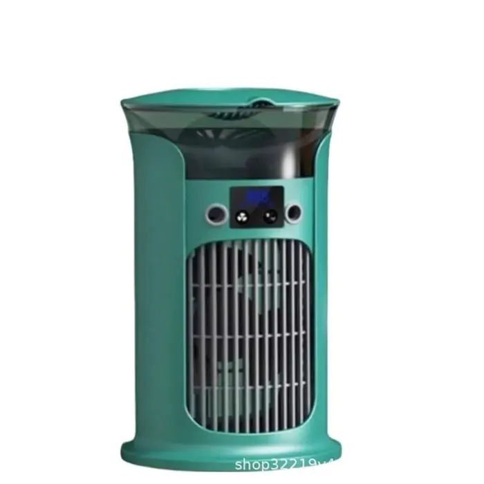 Ventilateur de Bureau 180 ° Oscillant 3 Niveau Fine Mist Tower Fan avec 880 ML Réservoir deau USB Chargevert