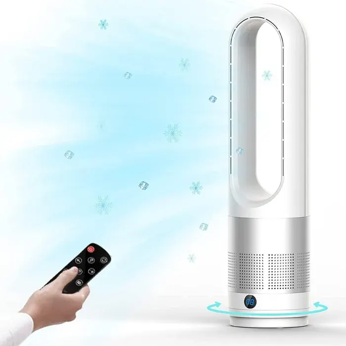 Ventilateur de bureau 40w 220v - FAMICAM - ventilateur tour électrique sur pied pour bureau domestique ventilateur sans pales blan — coloris Blanc