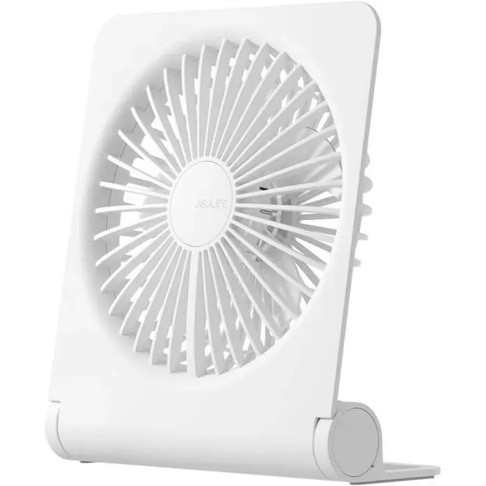 Ventilateur de bureau – 4500mAh 4 vitesses ultra silencieux – pour maison bureau – Blanc