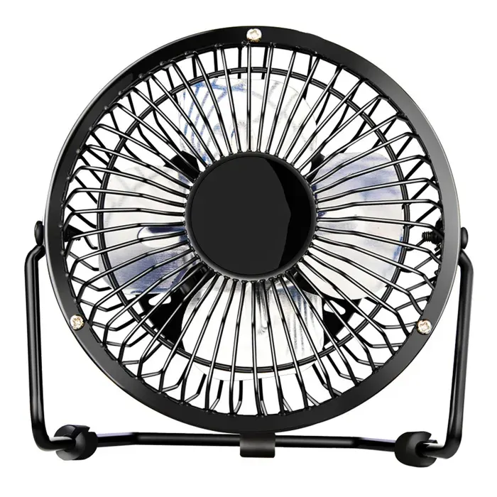 Ventilateur de bureau - FAMICAM - 24x23cm mini usb réduction du bruit avec oscillation portable en fer et aluminium pour intérieur