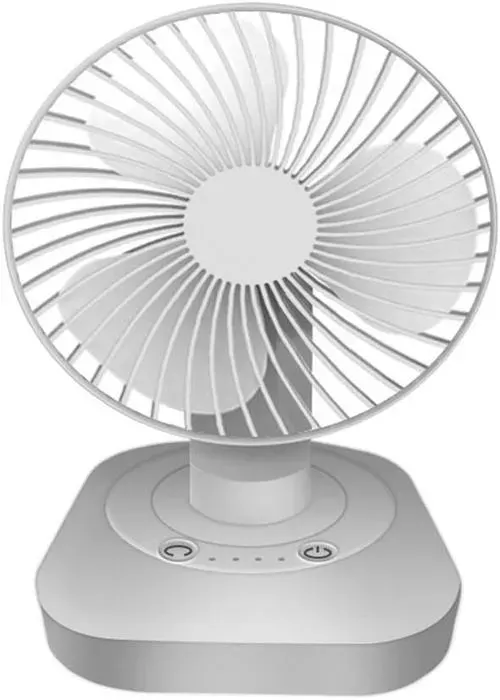 Ventilateur de Bureau - GIGICIAL - Mini Ventilateur Silencieux - Rechargeable USB - 3 Vitesses - Oscillant 160°