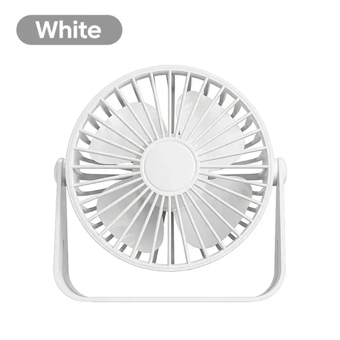 Ventilateur de bureau portablemini ventilateur USB rechargeableultra silencieuxadapté à la maisonau bureau-Blanc SKXCMKASD