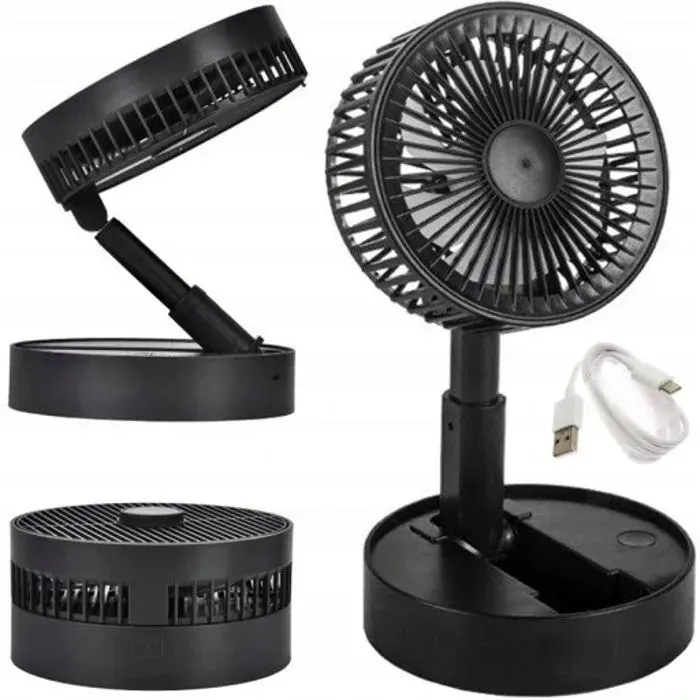 Ventilateur de bureau puissant rechargeable par USB mini ventilateur de bureau sur pied USB