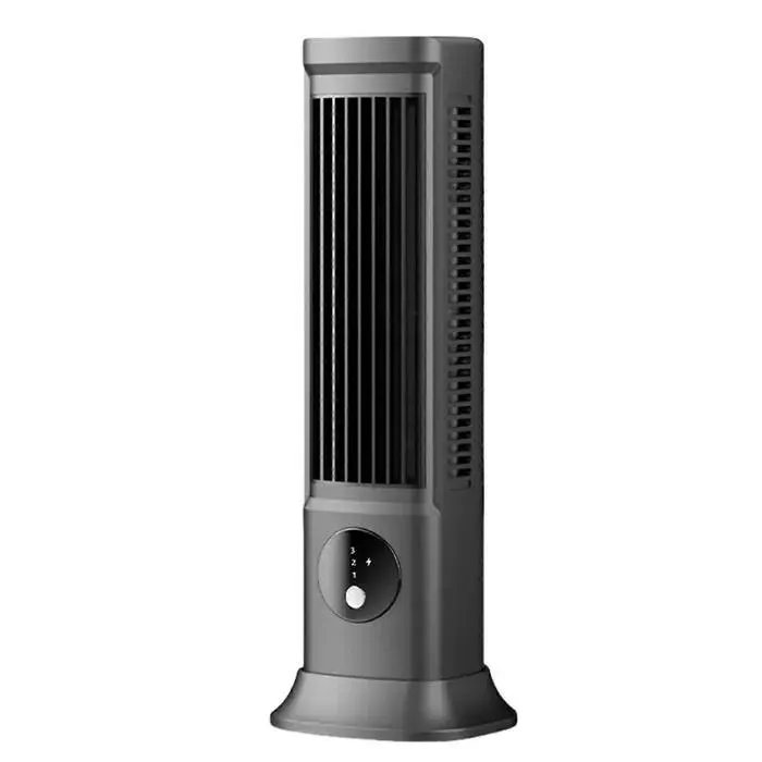 Ventilateur de bureau rechargeable et silencieux avec flux dair réglable. Design en ABS. Idéal pour le bureau ou la chambre.