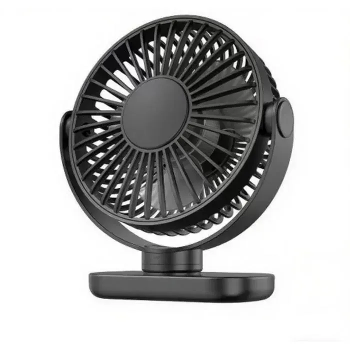 Ventilateur de bureau - ®RISINGFF - Petit ventilateur USB - 3 vitesses - Silencieux - Rotation 360°
