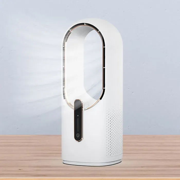 Ventilateur de bureau sans pales de 30 cmsilencieux3 vitesses de réglage contrôle tactilepetit ventilateur de bureau