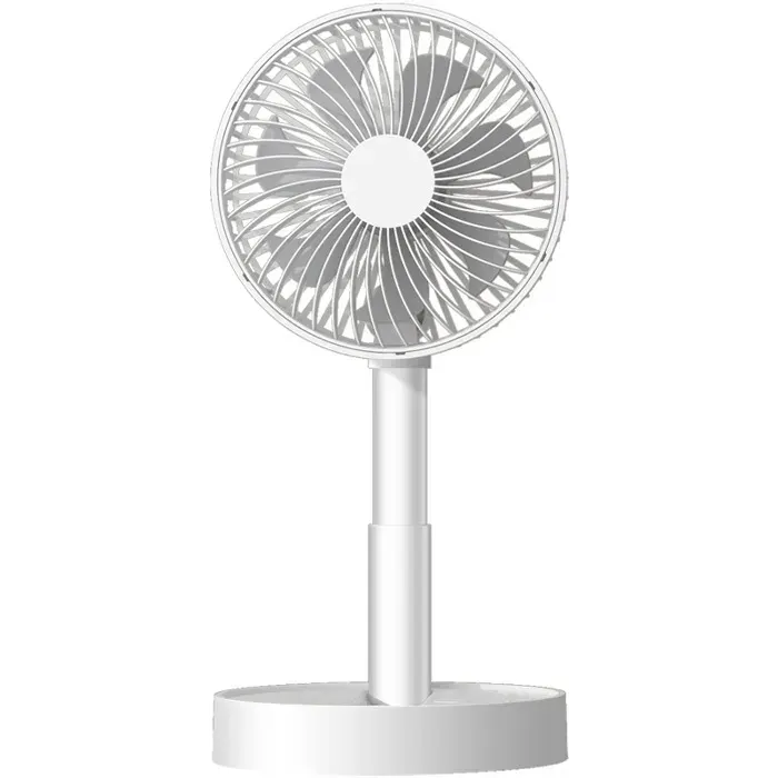 Ventilateur de bureau silencieux à tête oscillante rechargeable par USB 1800 mAh idéal pour le bureau et la maison.
