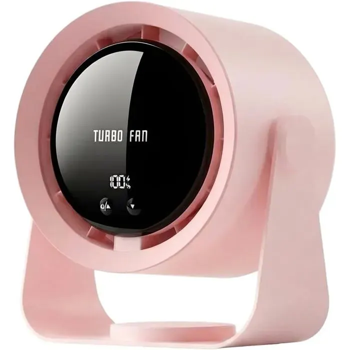 Ventilateur de bureau silencieux - Refluxe - Rechargeable USB - Batterie 5400 mAh - Écran LED