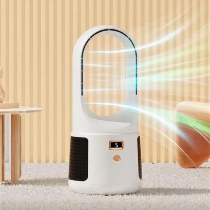 Ventilateur de bureau silencieux sans pales - Portable - Rechargeable par USB - Pour la