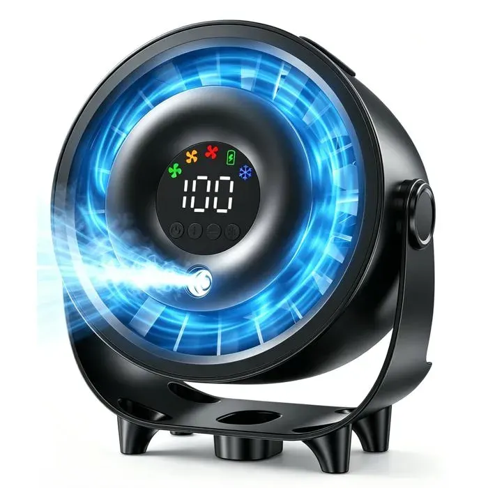 Ventilateur de bureau - SONGHUI - 63 pouces - Brumisateur - Batterie 4000 mAh - 100 vitesses