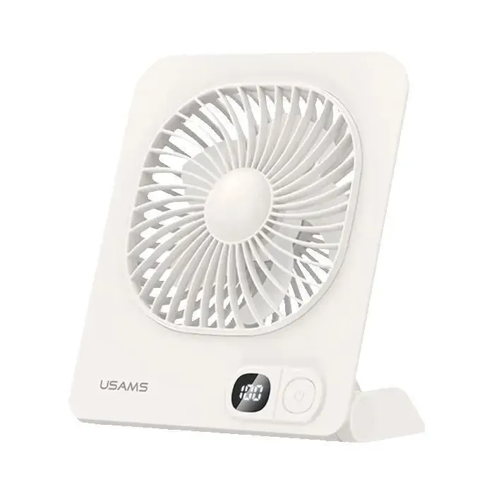 Ventilateur de bureau Usams ZB363 magnétique 2000mAh - Blanc