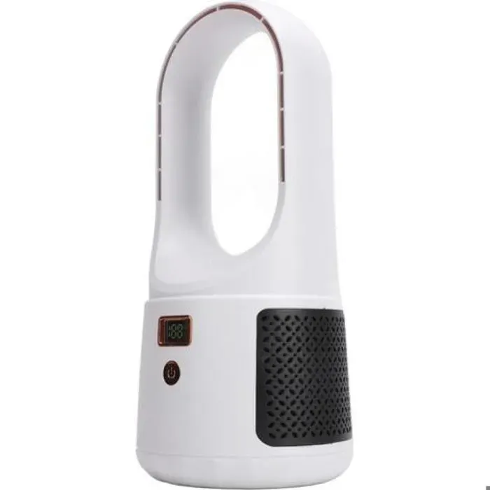 Ventilateur de bureau USB à 6 vitesses silencieux et portable sans pales avec indicateur de batterie idéal pour la mais