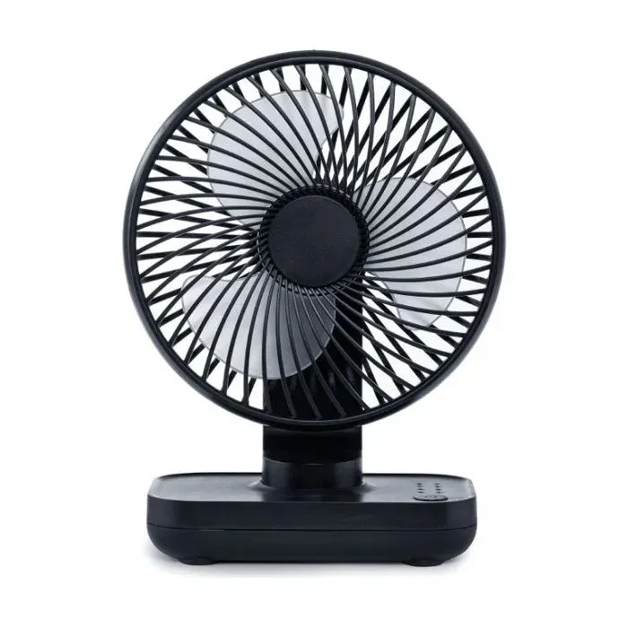 Ventilateur de bureau USB - Batterie 4000 mAh 12h autonomie 4 vitesses et silencieux - Maison bureau voyages - Portable