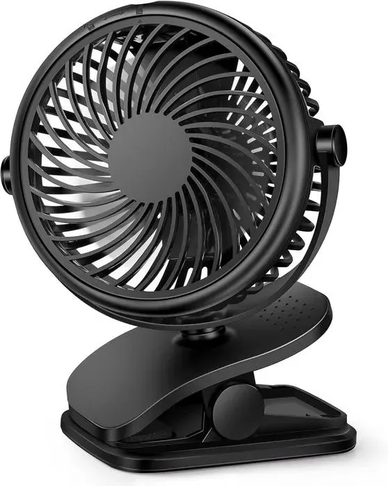 Ventilateur de bureau USB rechargeable pour poussette : ventilateur à clip pour bébé ventilateur de bureau portable à batterie