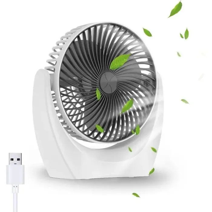ventilateur de bureau USB ventilateur silencieux portable mini ventilateur puissant 3 Vitesse petit ventilateur table