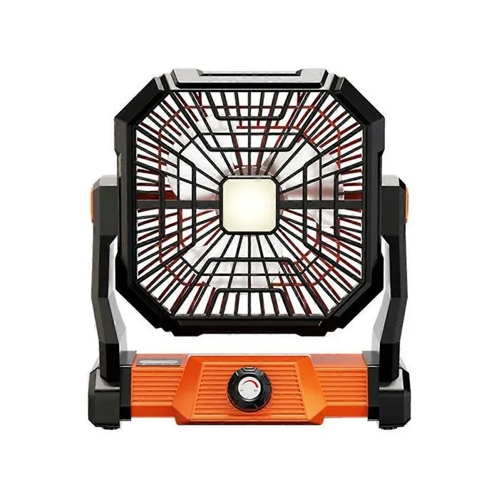 Ventilateur de camping électrique avec lumière ventilateur de camping portable rechargeable par USB ventilateur de tente