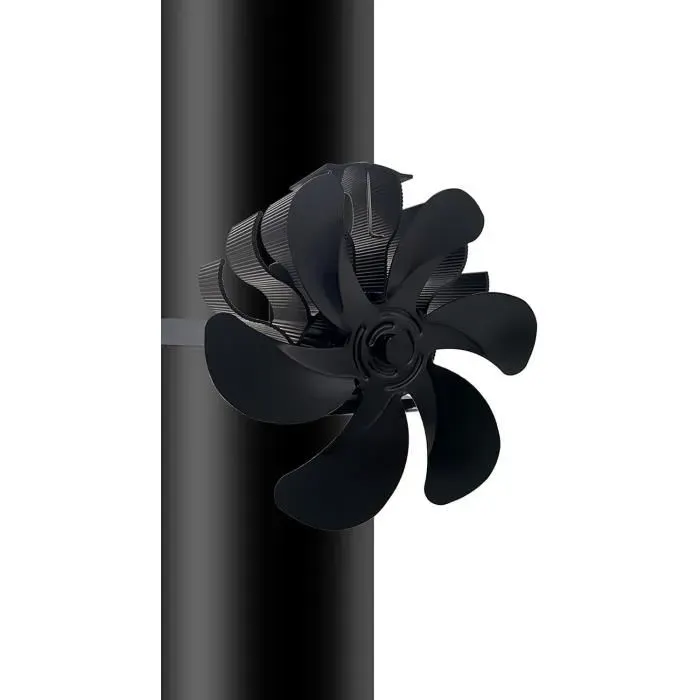 Ventilateur de cheminée - ZGEER - 6 pales - Noir - 180x130x180mm