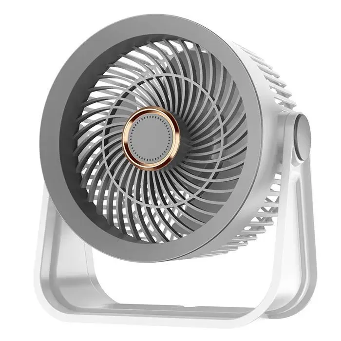 Ventilateur de circulation dair rechargeable par USB multifonctionnel pour la maison la résidence étudiante le bureau gris