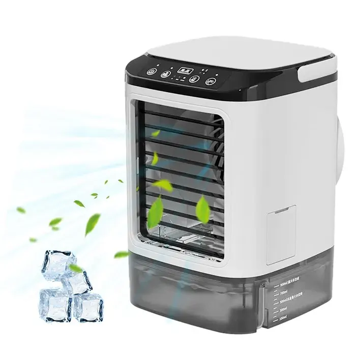 Ventilateur de climatisation– Atomisation ultrasonique + mode de pressurisation trois vitesses de ventilation réglables
