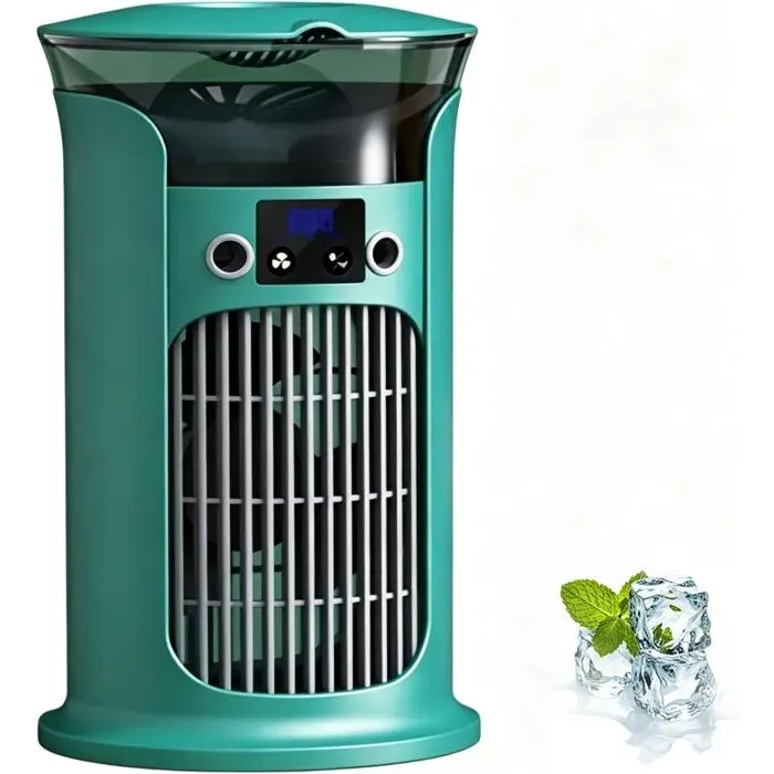 Ventilateur de climatisation ventilateur portable silencieux équipé dun réservoir deau de 880 ml3 vitesses de ventilation-jaune