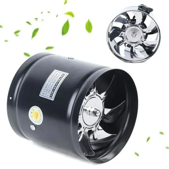 Ventilateur de Conduit Axial - Ventilateur dÉchappement - Ventilateur dExtraction - Ventilateur de Conduit pour Cuisine 15*15cm