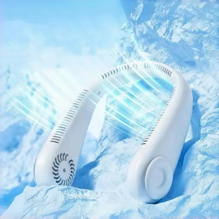 Ventilateur de Cou Mini Ventilateur Portable 3 Vitesses Batterie Rechargeable Ventilateur Usb Pour Bureau Domicile Voyage