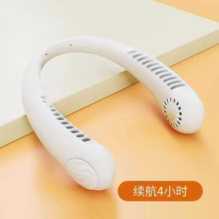 Ventilateur de cou portable USB sans hélice - Rechargeable Fonction climatisation - Usage quotidien intérieur