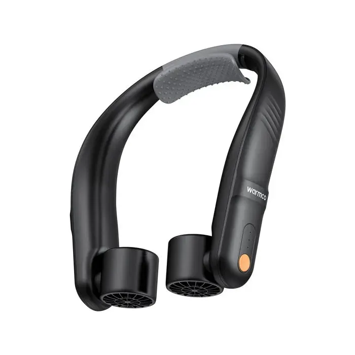 Ventilateur de Cou Portable Warmco Mains Libres Silencieux 5200mAh USB Rechargeable 15H Noir
