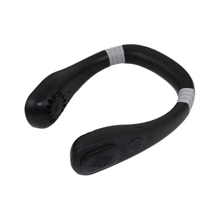 Ventilateur de cou sans pales - 5000 mah - noir - pour profiter dun flux dair mains libres au bureau en voyage ou en extérieur