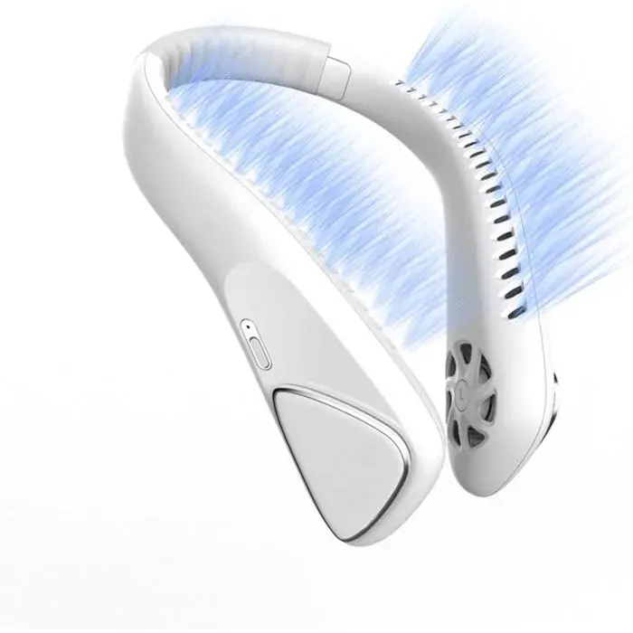Ventilateur de cou sans pales - Belle commode - Sans pales - Rechargeable USB-C - Batterie 6000 mAh - 3 vitesses