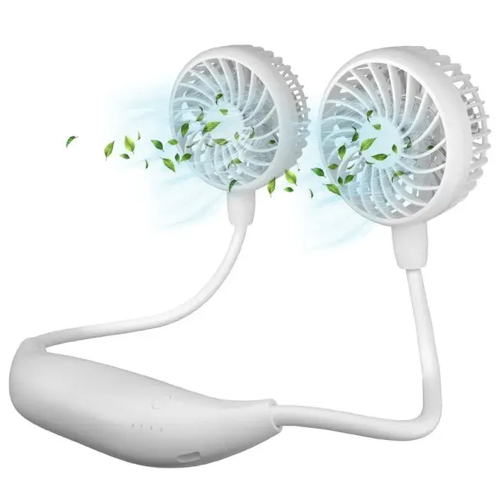 Ventilateur de cou - SONGHUI - Tour de cou - Autonomie 26 h - 6 vitesses - Pliable 360°